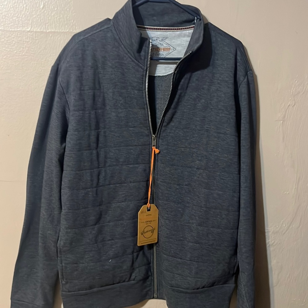 Weatherproof Vintage  Charcoal Gray full zip jacket size Medium